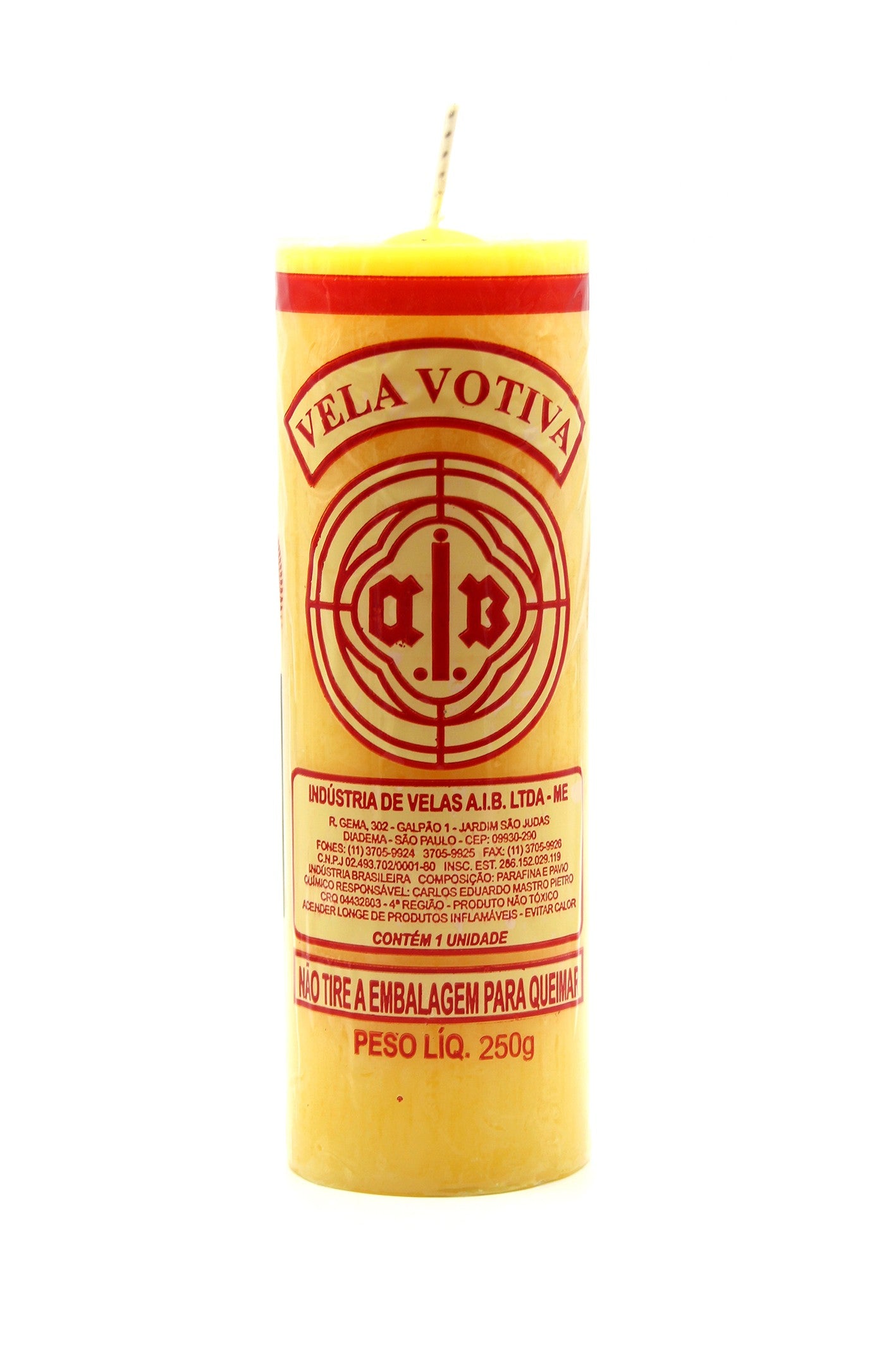 Candela Votiva 7 Giorni - Gialla
