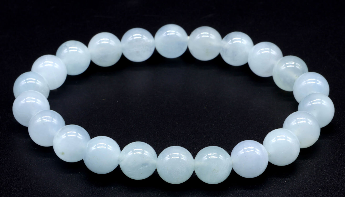 Bracciale Energetico Acquamarina 8 mm - "A"