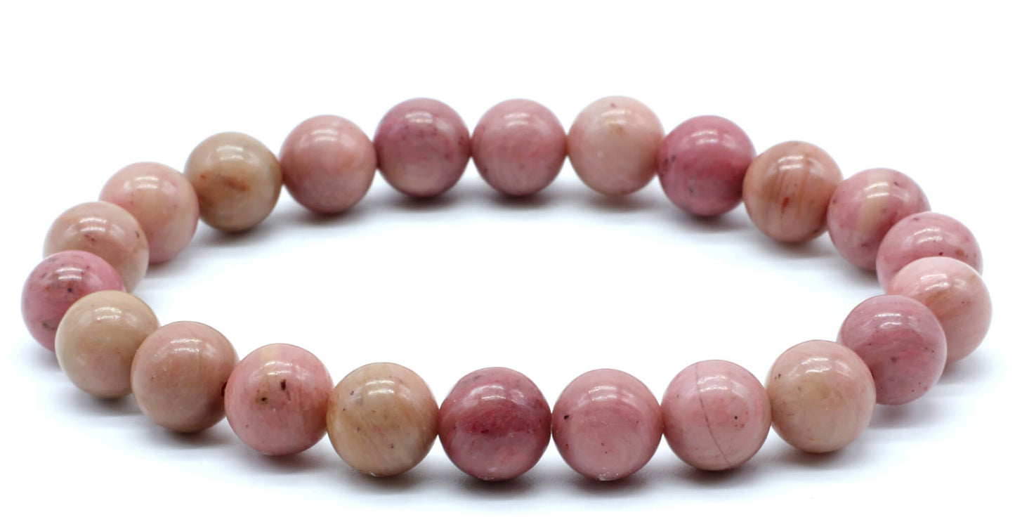 Bracciale Energetico Rodonite - 8 mm - "A"