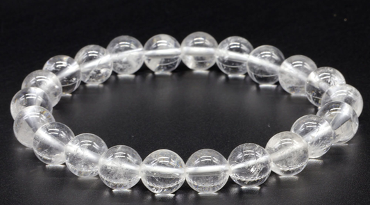 Bracciale Energetico Cristallo di Rocca - 8mm - "A"