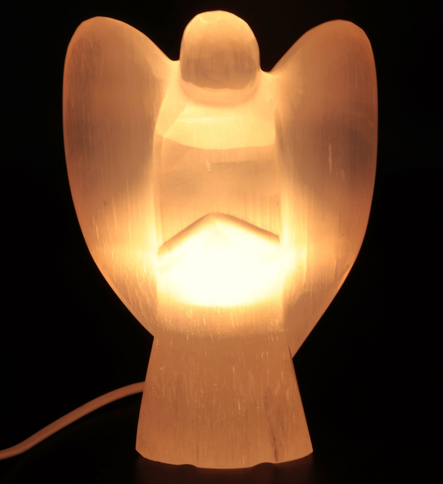 Lampada in Selenite - Angelo 20cm