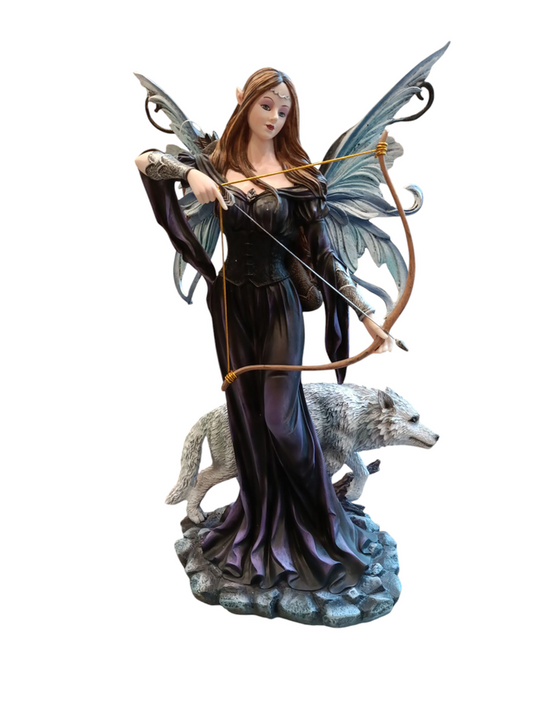 15285 Fata con Arco e lupo