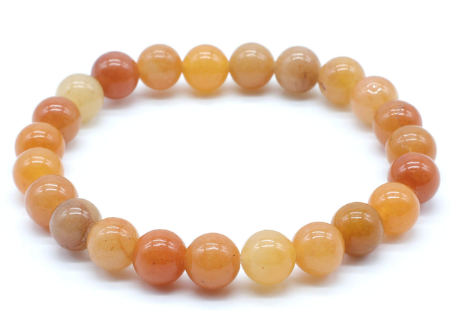 Bracciale Energetico Avventurina Arancione 8mm "A"