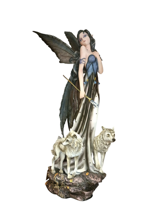 10453 Fata con scettro di cristallo e lupi