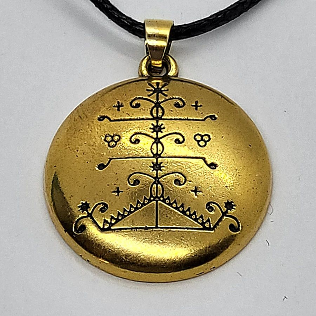 6810 - Voodoo Loa Veve Amuleto Dgou Feray