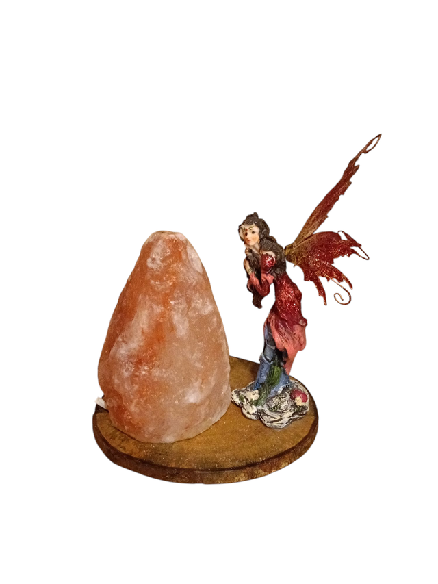 Lampada di sale dell' Himalaya con fata