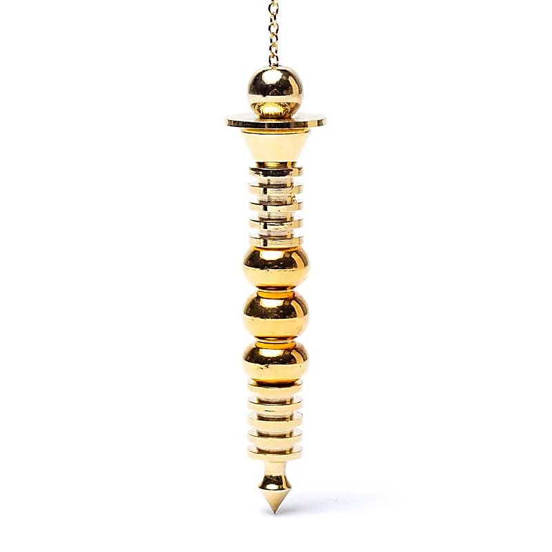 Pendolo in ottone con testimone cm 9