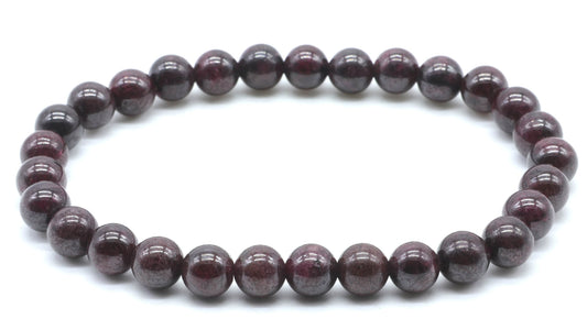 Bracciale Energetico Granato Rosso - 6mm - "A"