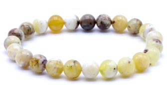 Bracciale  Energetico Opale Giallo - 8 mm - "A"