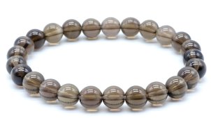 Bracciale  Energetico Quarzo Fumè - 8 mm - "A"