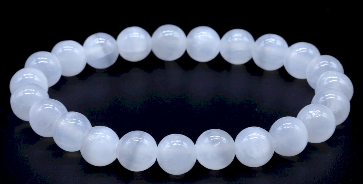 Bracciale Energetico Selenite 8mm AA
