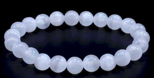 Bracciale Energetico Selenite 8mm AA