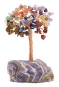 Albero della fortuna con base in Ametista - 7 Chakra