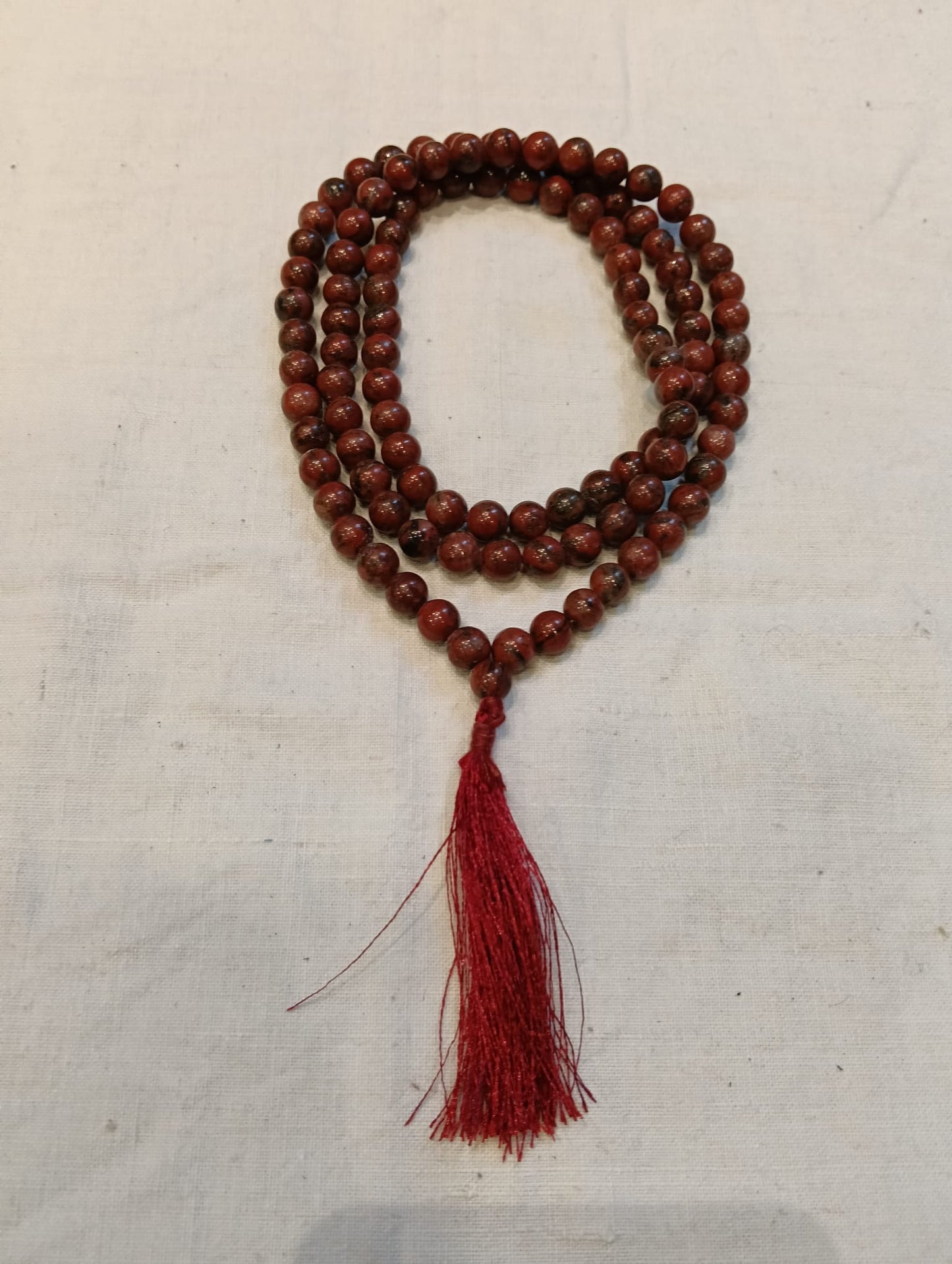 Mala 108 Grani in Pietra Granato Rosso