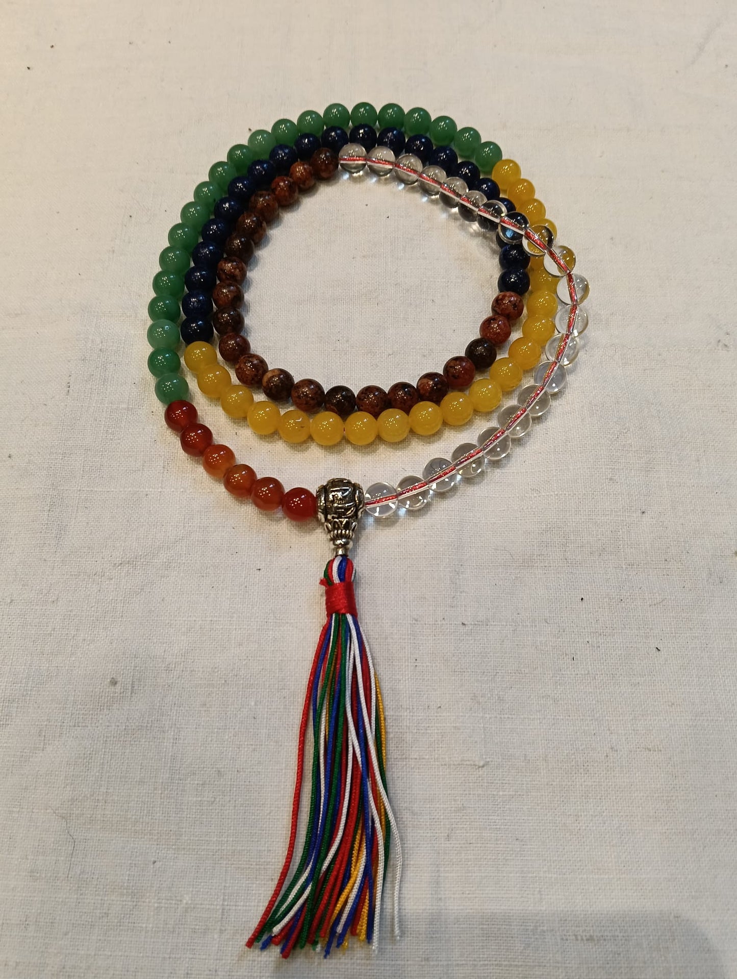 Mala della Saggezza 111 Grani in Pietra mista