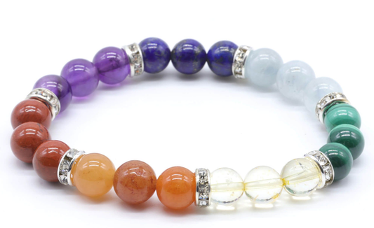 Bracciale Energetico 7 Chakra 8mm - Premium