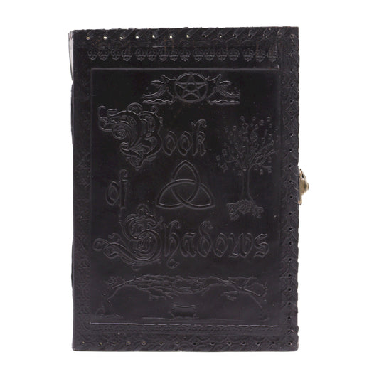 Diario in pelle libro delle ombre Triquetra 25x18 Cm