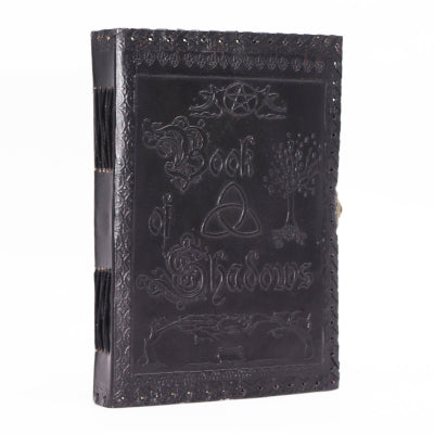 Diario in pelle libro delle ombre Triquetra 25x18 Cm